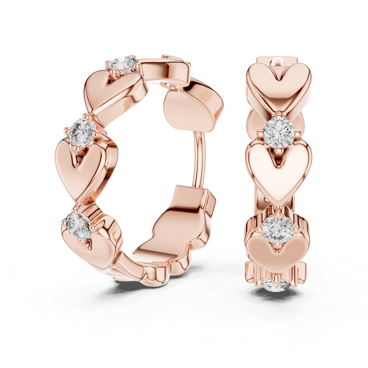 Elegant Round Lab-Grown Diamond Earrings | 14K Yellow Gold | Party Wear | Pure Carat