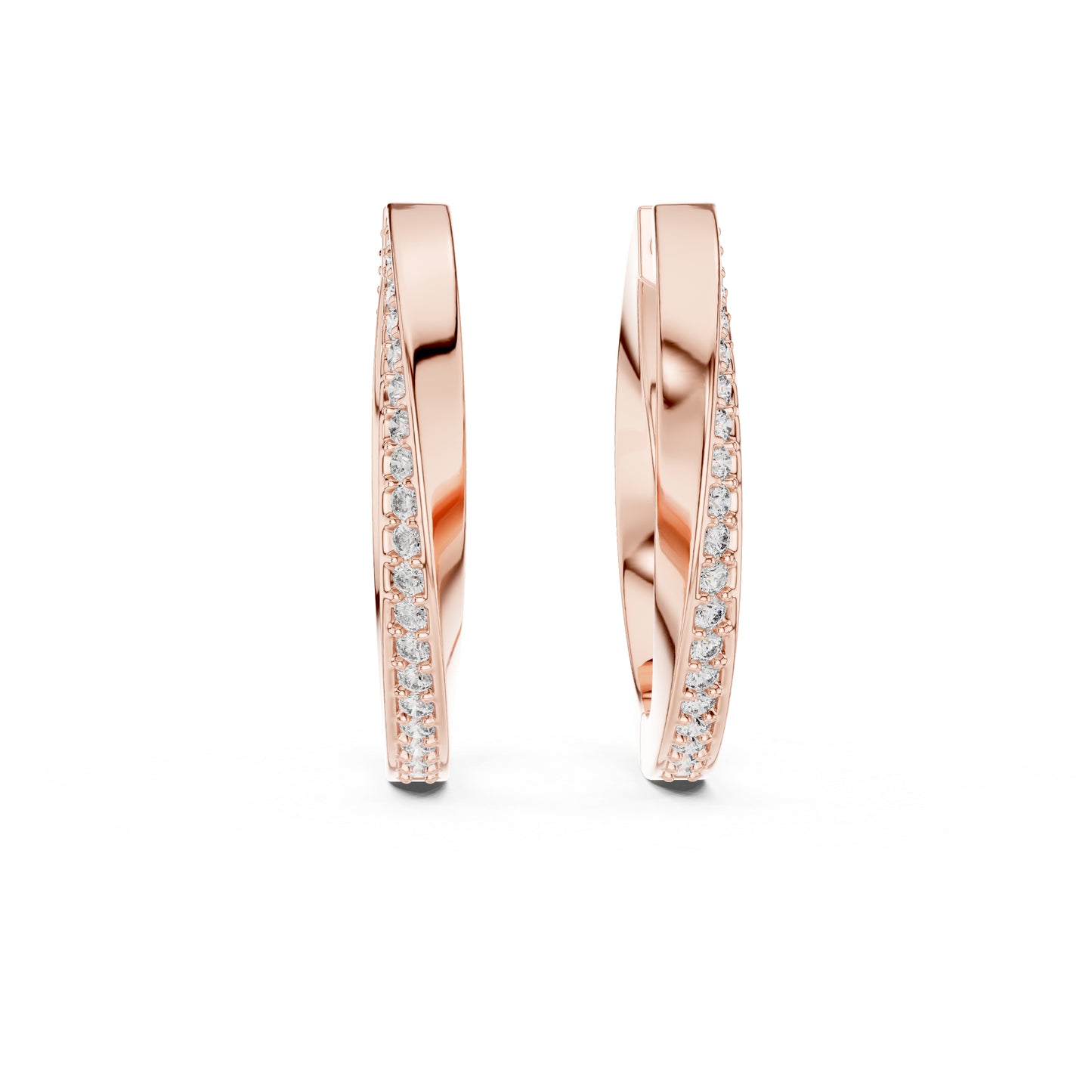 Women’s Office Wear Drop Earrings - Round Cut Diamonds - 18K Yellow Gold - Pure Carat