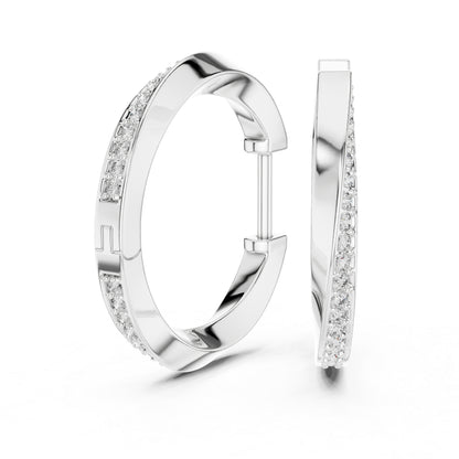 Women’s Office Wear Drop Earrings - Round Cut Diamonds - 18K Yellow Gold - Pure Carat