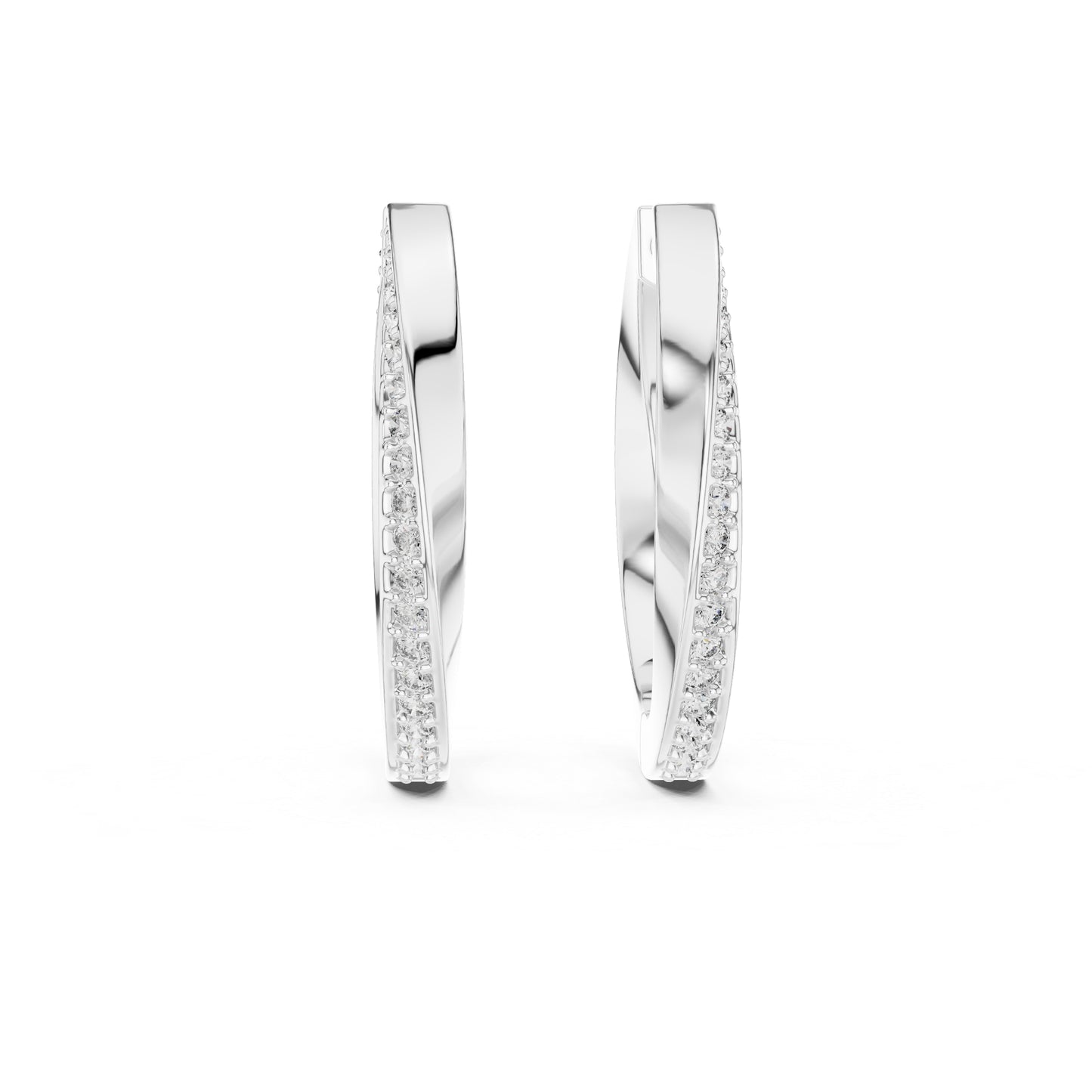 Women’s Office Wear Drop Earrings - Round Cut Diamonds - 18K Yellow Gold - Pure Carat