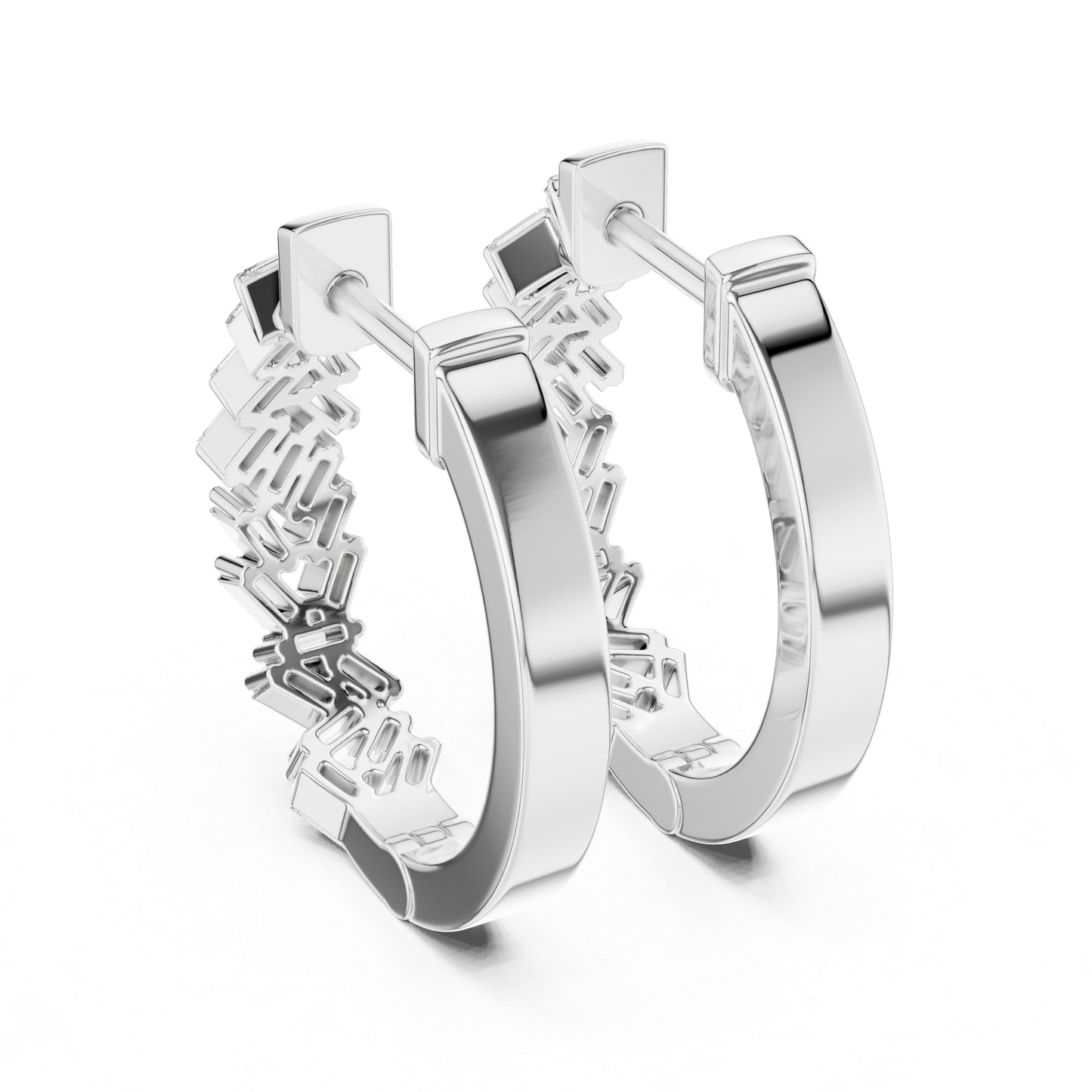 14K Rose Gold Lab-Grown Diamond Earrings for Women - Everyday Wear - Pure Carat