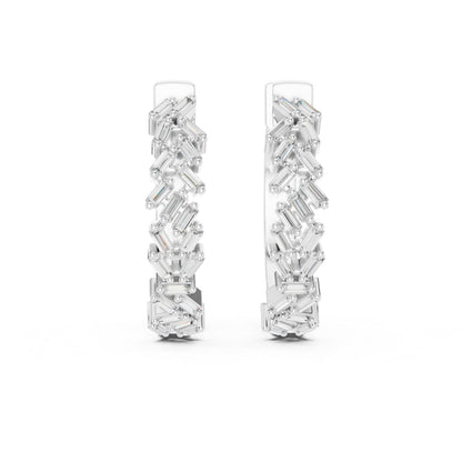 14K Rose Gold Lab-Grown Diamond Earrings for Women - Everyday Wear - Pure Carat