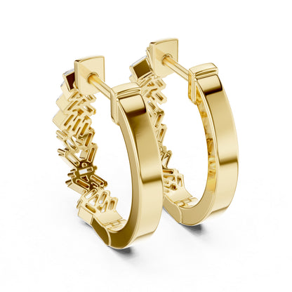 14K Rose Gold Lab-Grown Diamond Earrings for Women - Everyday Wear - Pure Carat