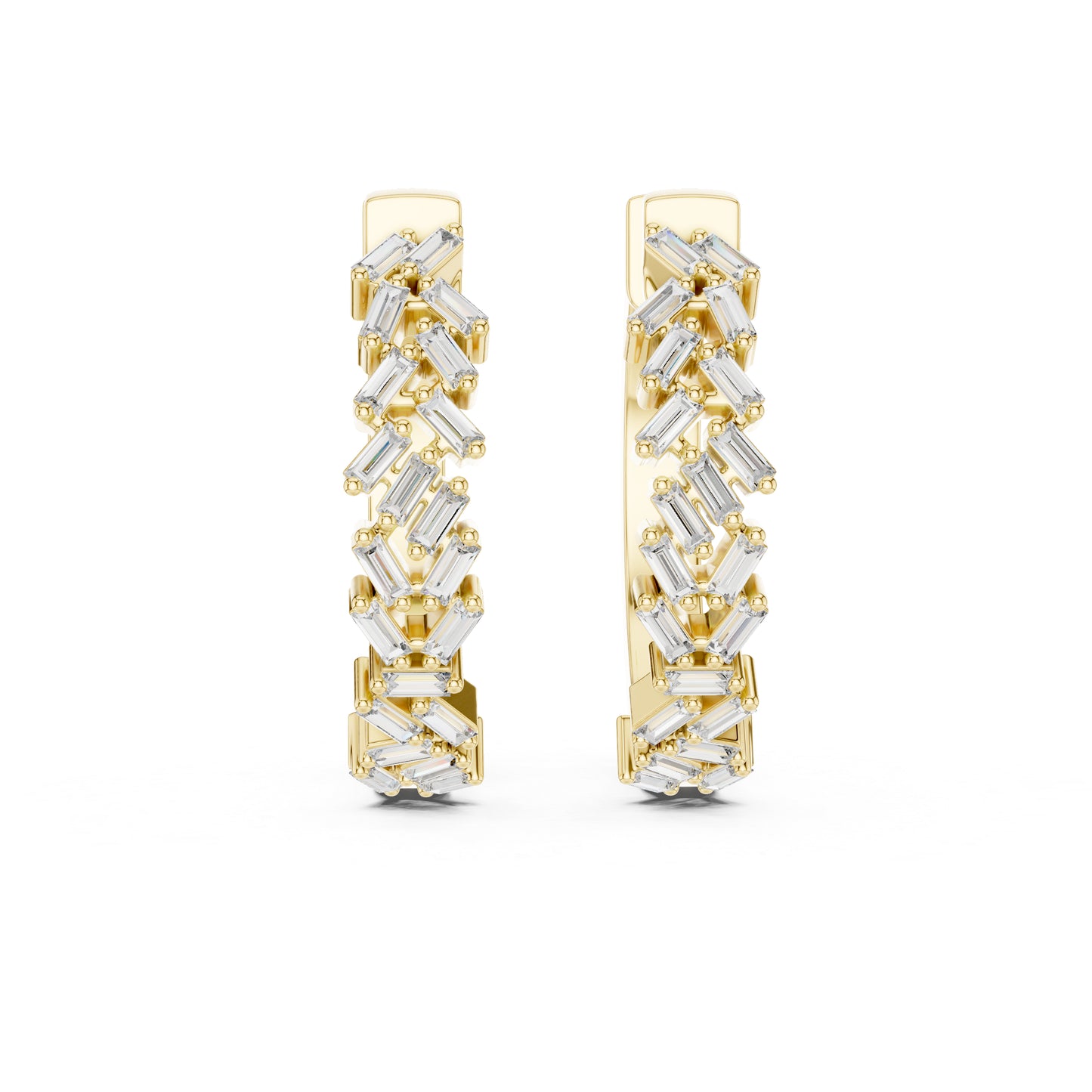 14K Rose Gold Lab-Grown Diamond Earrings for Women - Everyday Wear - Pure Carat