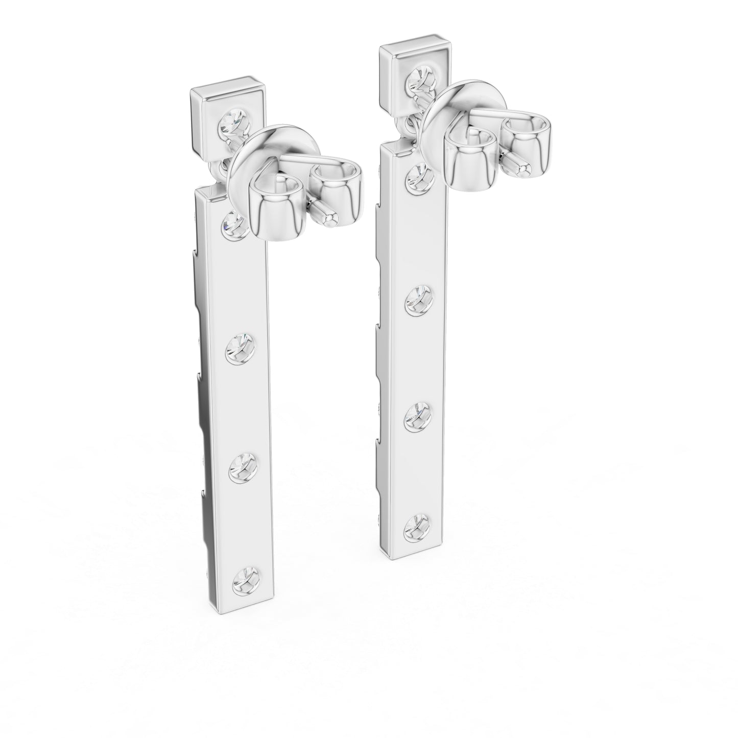 Pure Carat 14K Yellow Gold Round Diamond Earrings | Lab-Grown | Engagement Jewellery