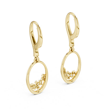 14K White Gold Round & Bug Cut Lab-Grown Diamond Earrings for Women – Pure Carat