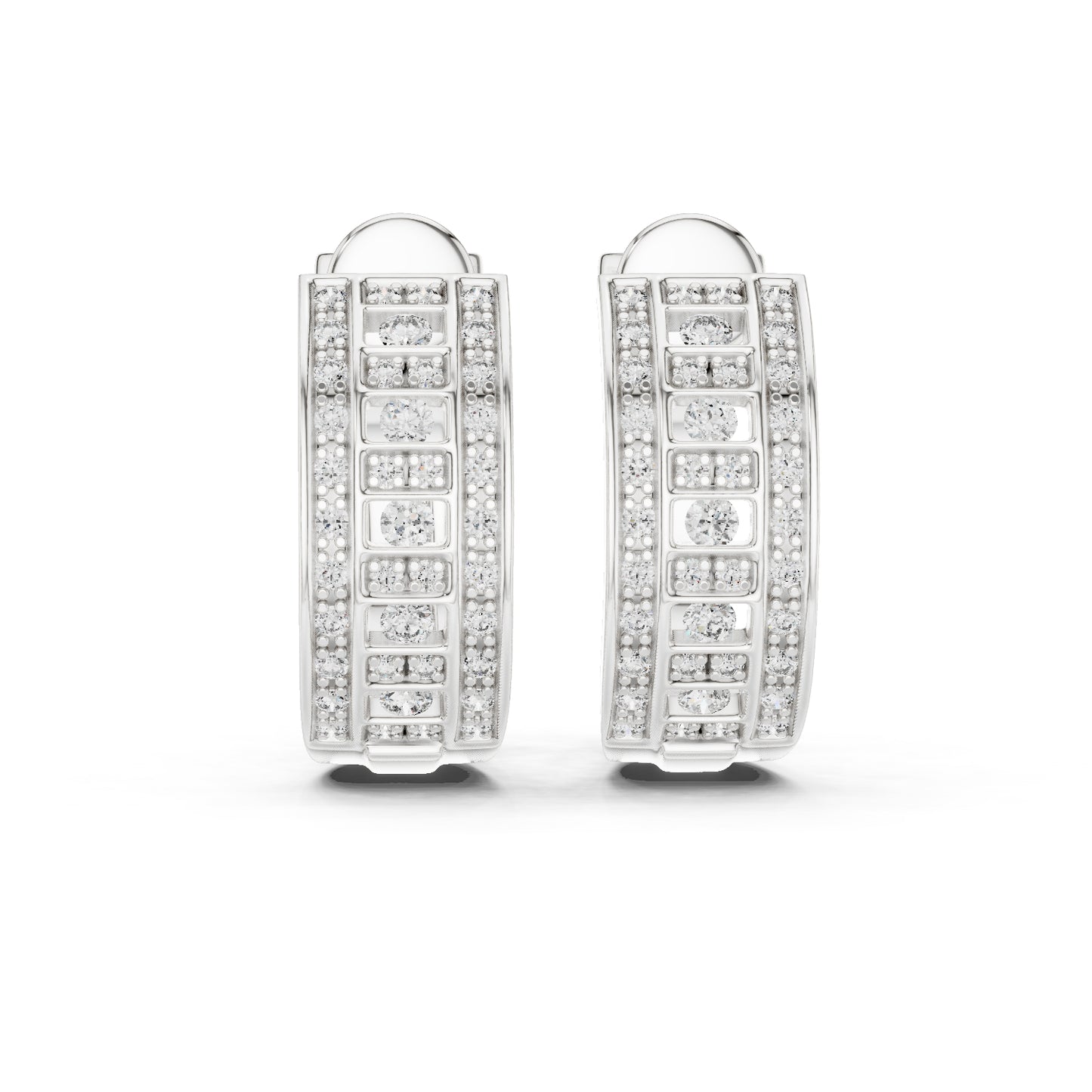 Women’s Bridal Drop Earrings in 14K Yellow Gold with Round Lab-Grown Diamonds – Pure Carat