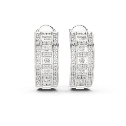 Women’s Bridal Drop Earrings in 14K Yellow Gold with Round Lab-Grown Diamonds – Pure Carat
