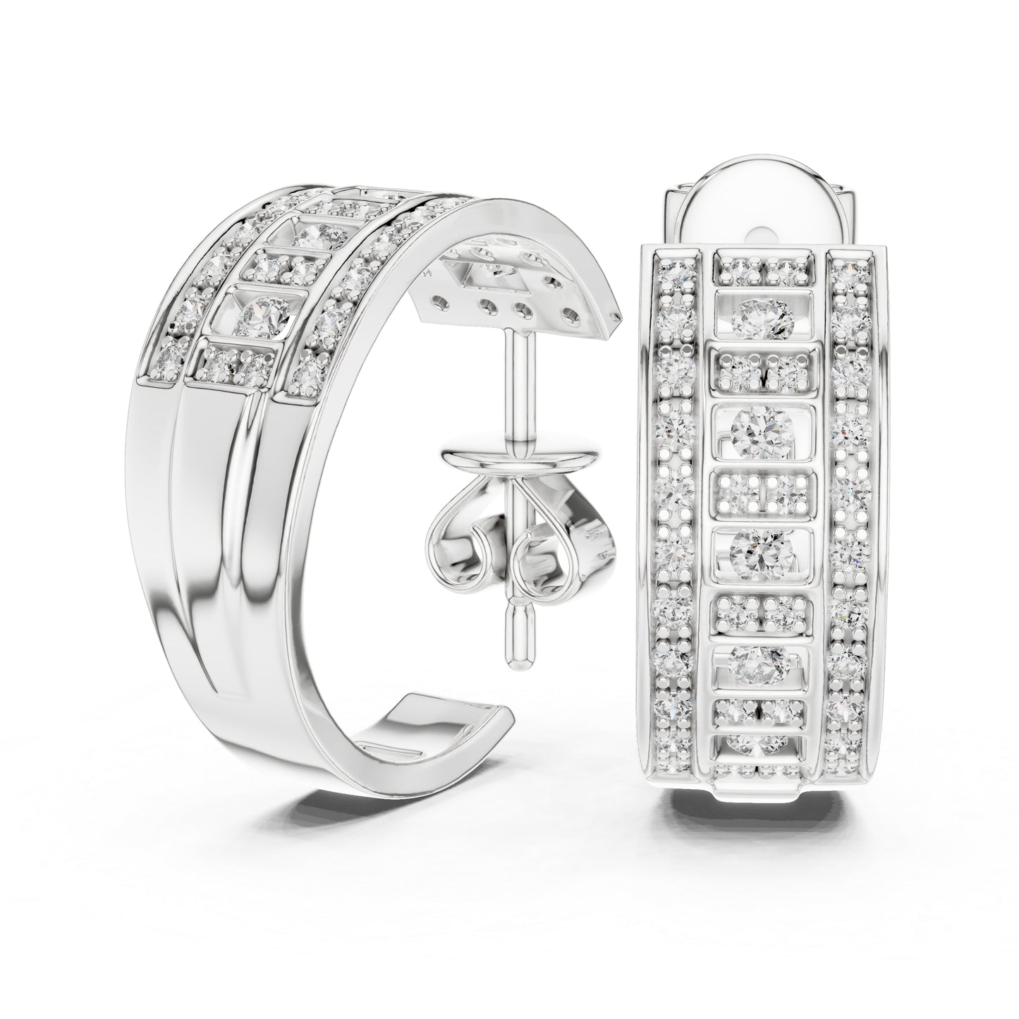 Women’s Bridal Drop Earrings in 14K Yellow Gold with Round Lab-Grown Diamonds – Pure Carat
