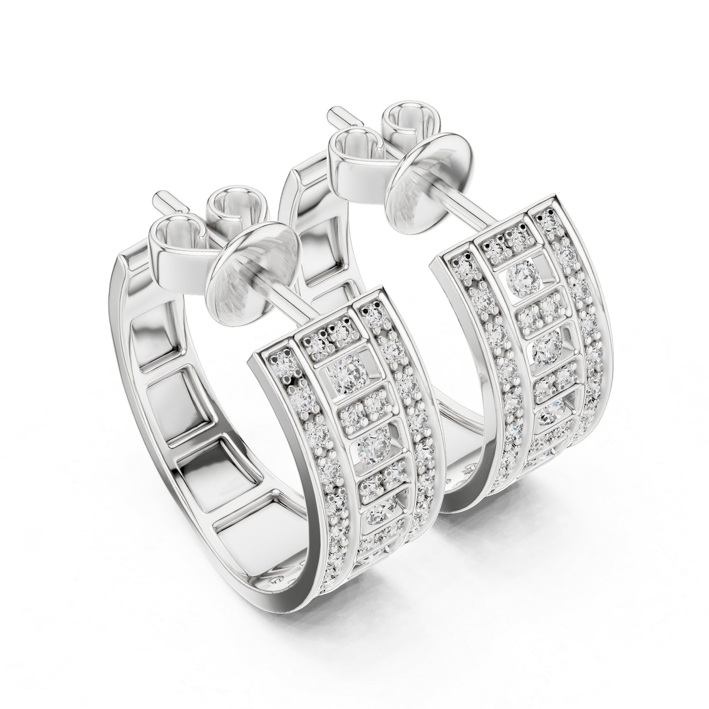 Women’s Bridal Drop Earrings in 14K Yellow Gold with Round Lab-Grown Diamonds – Pure Carat