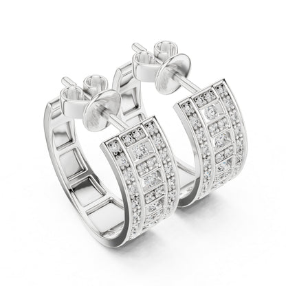 Women’s Bridal Drop Earrings in 14K Yellow Gold with Round Lab-Grown Diamonds – Pure Carat