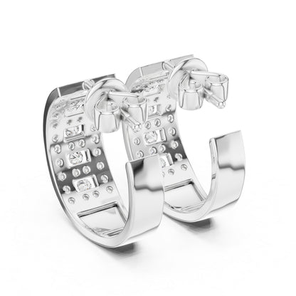 Women’s Bridal Drop Earrings in 14K Yellow Gold with Round Lab-Grown Diamonds – Pure Carat