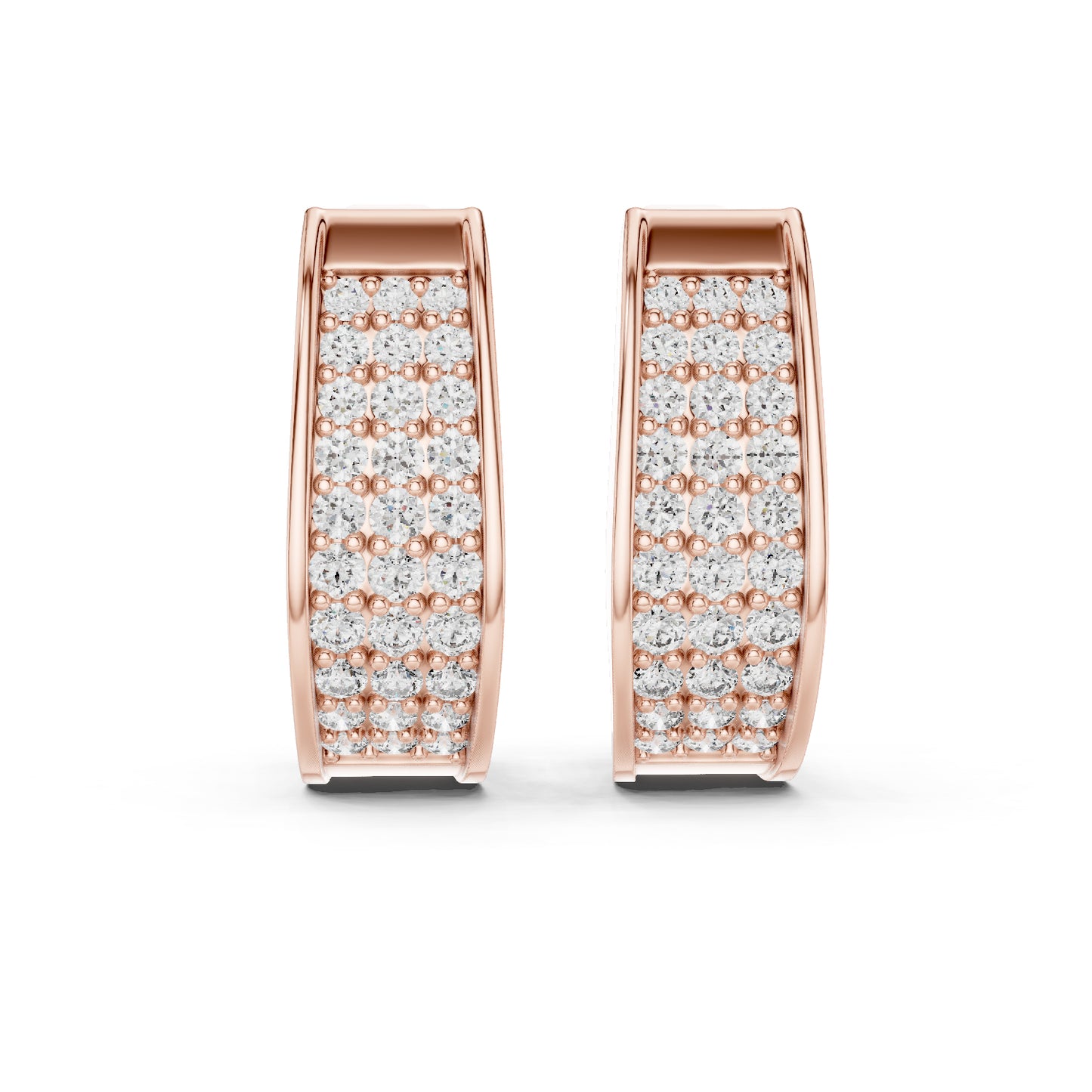 14K Yellow Gold Bridal Drop Earrings with Round Lab-Grown Diamonds - Pure Carat