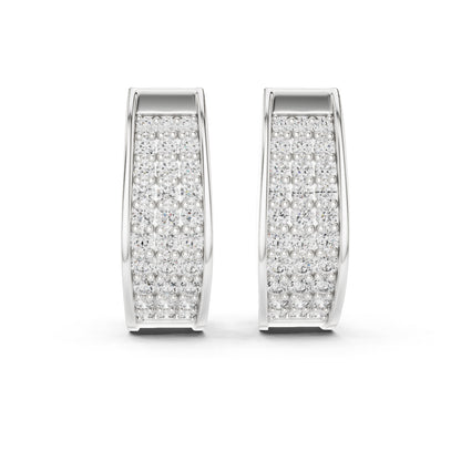 14K Yellow Gold Bridal Drop Earrings with Round Lab-Grown Diamonds - Pure Carat