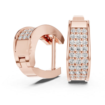 14K Yellow Gold Bridal Drop Earrings with Round Lab-Grown Diamonds - Pure Carat
