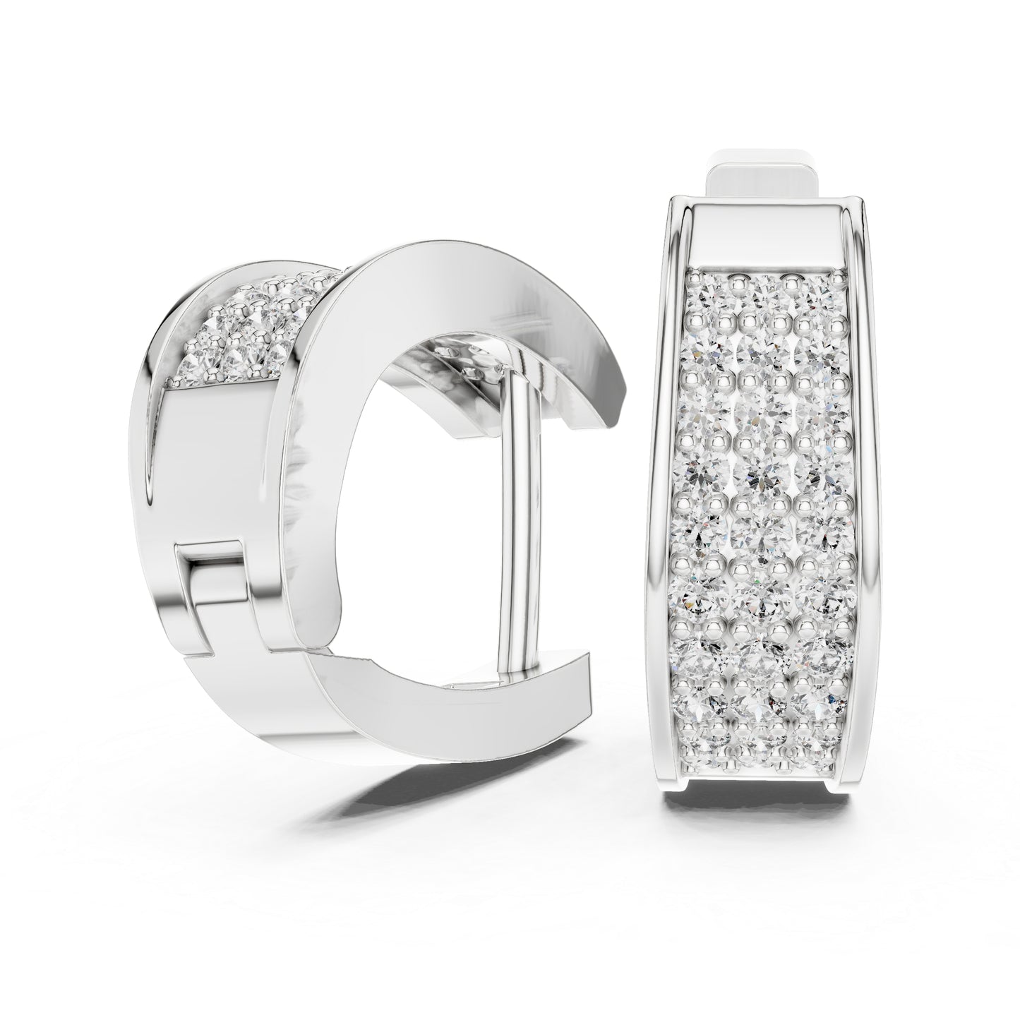 14K Yellow Gold Bridal Drop Earrings with Round Lab-Grown Diamonds - Pure Carat