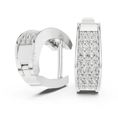 14K Yellow Gold Bridal Drop Earrings with Round Lab-Grown Diamonds - Pure Carat