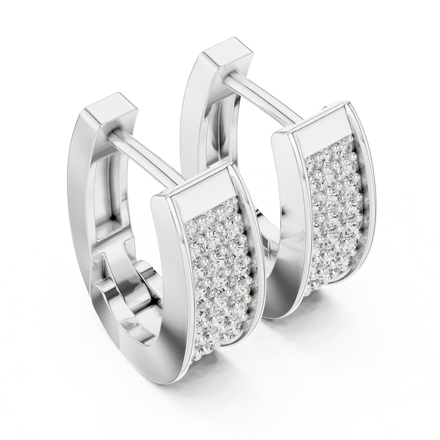 14K Yellow Gold Bridal Drop Earrings with Round Lab-Grown Diamonds - Pure Carat