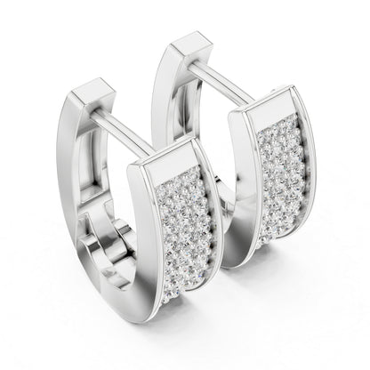14K Yellow Gold Bridal Drop Earrings with Round Lab-Grown Diamonds - Pure Carat
