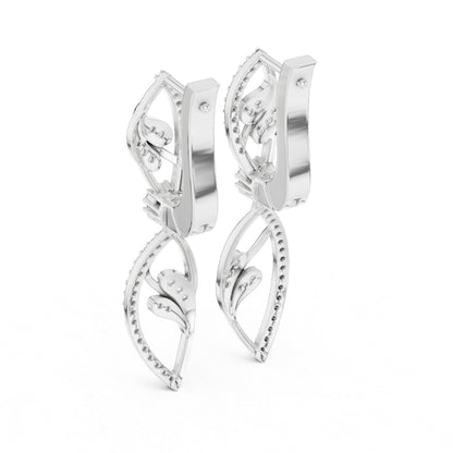 Pure Carat 14K Rose Gold Round Cut Lab-Grown Diamond Earrings for Women – Collection
