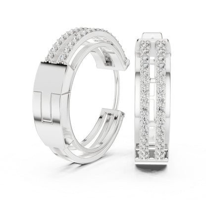 Women’s Bridal Earrings in 14K Yellow Gold with Round Lab-Grown Diamonds | Pure Carat