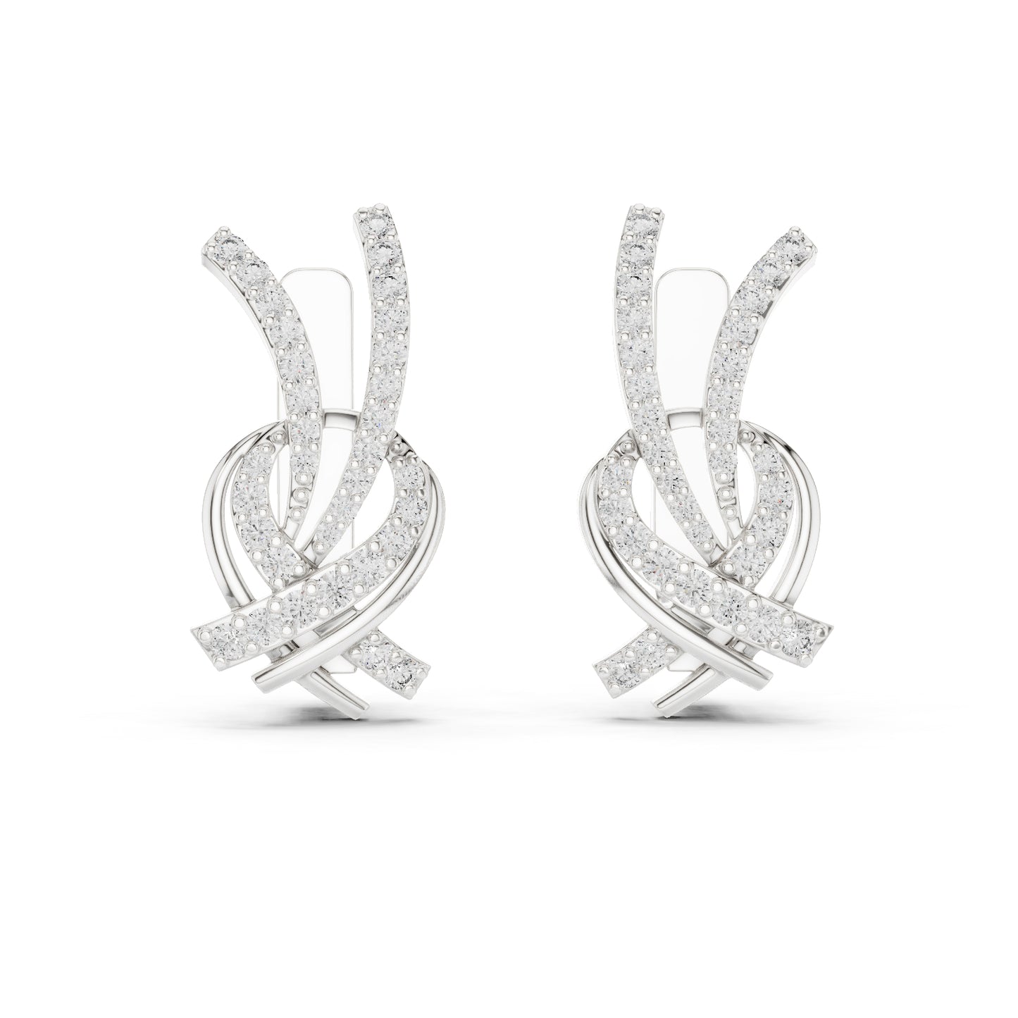 14K Rose Gold Round Cut Diamond Earrings for Women | Engagement Jewellery | Pure Carat