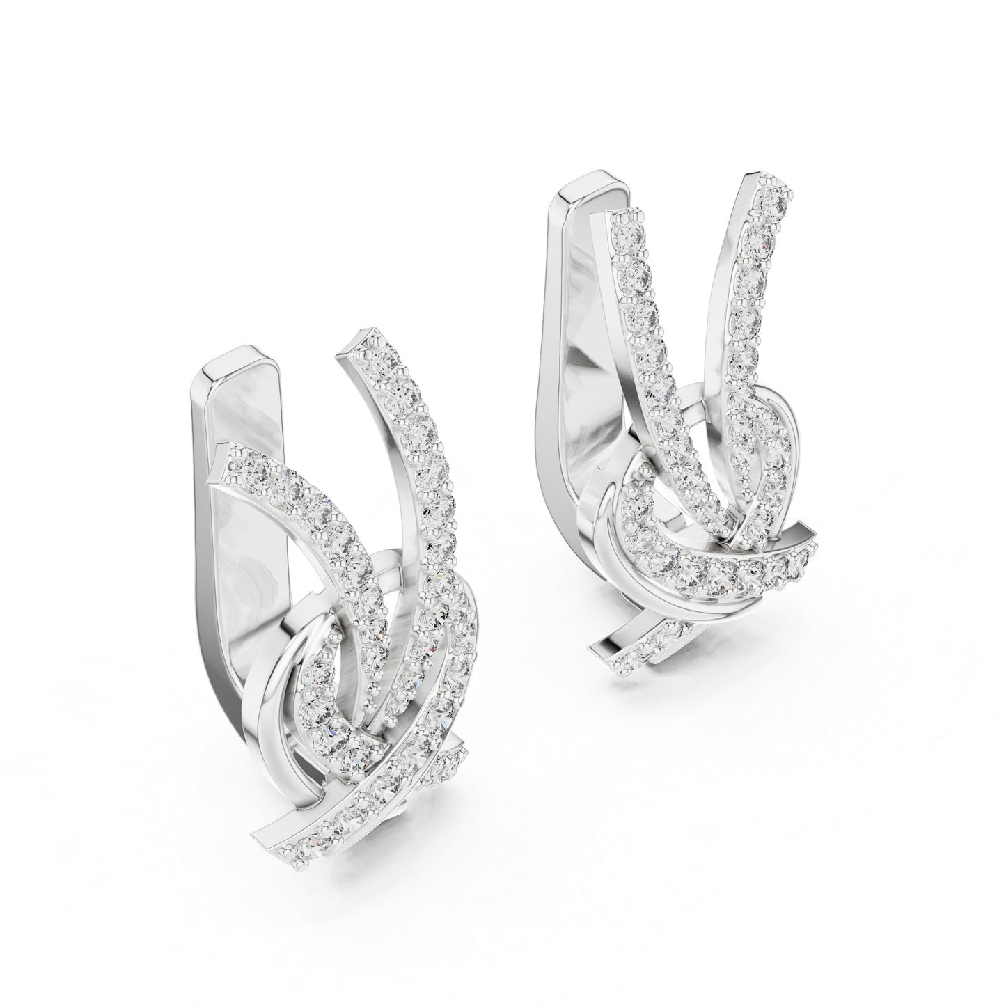 14K Rose Gold Round Cut Diamond Earrings for Women | Engagement Jewellery | Pure Carat