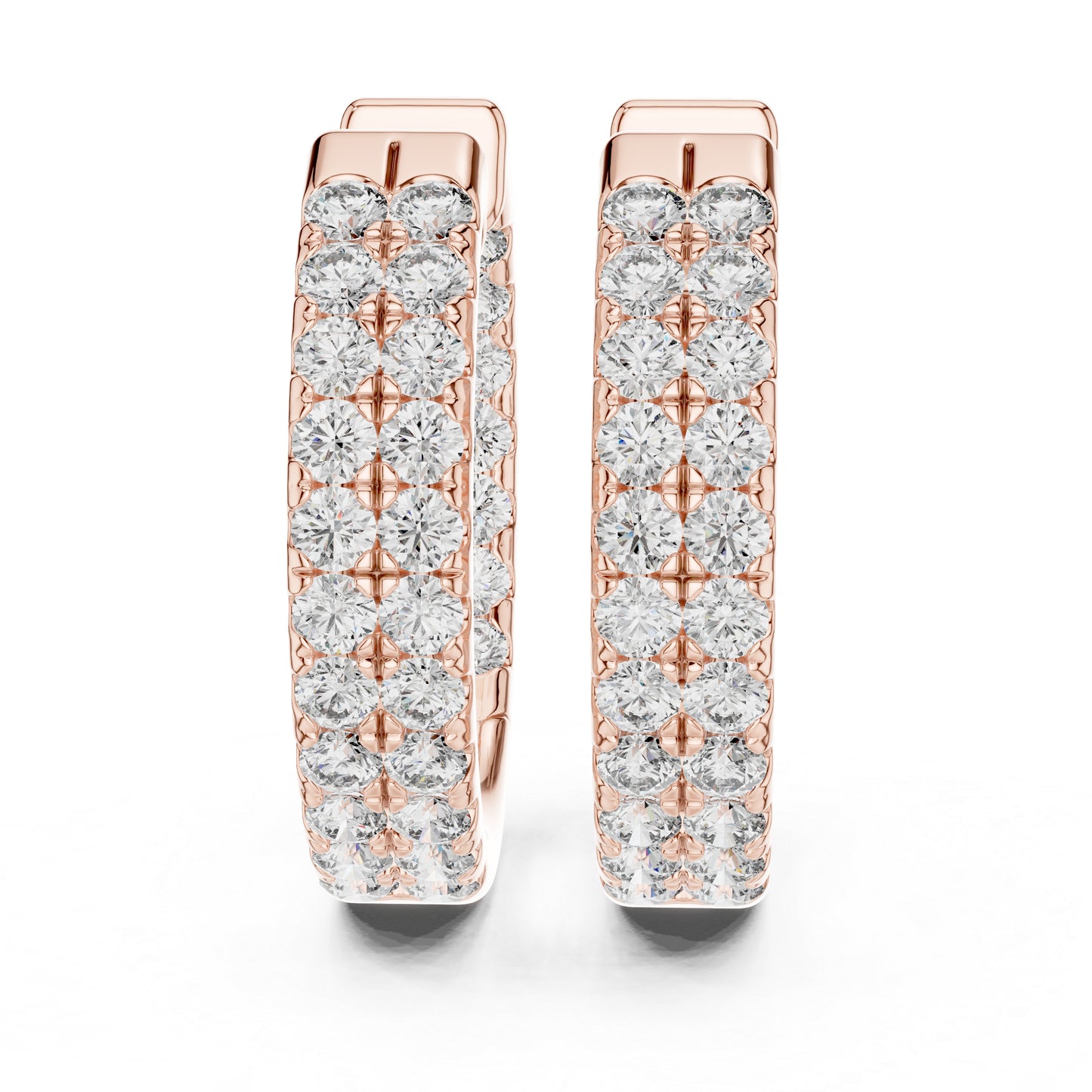 18K Yellow Gold Round Cut Diamond Drop Earrings for Women | Anniversary Gift | Pure Carat