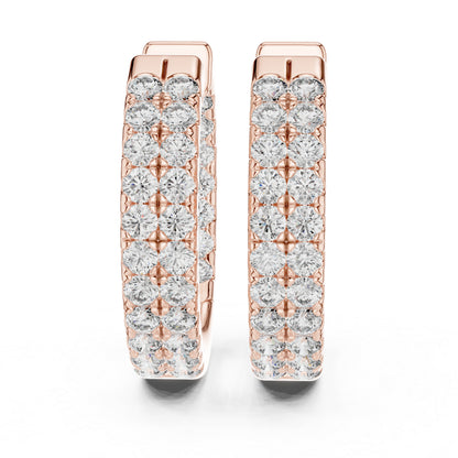 18K Yellow Gold Round Cut Diamond Drop Earrings for Women | Anniversary Gift | Pure Carat