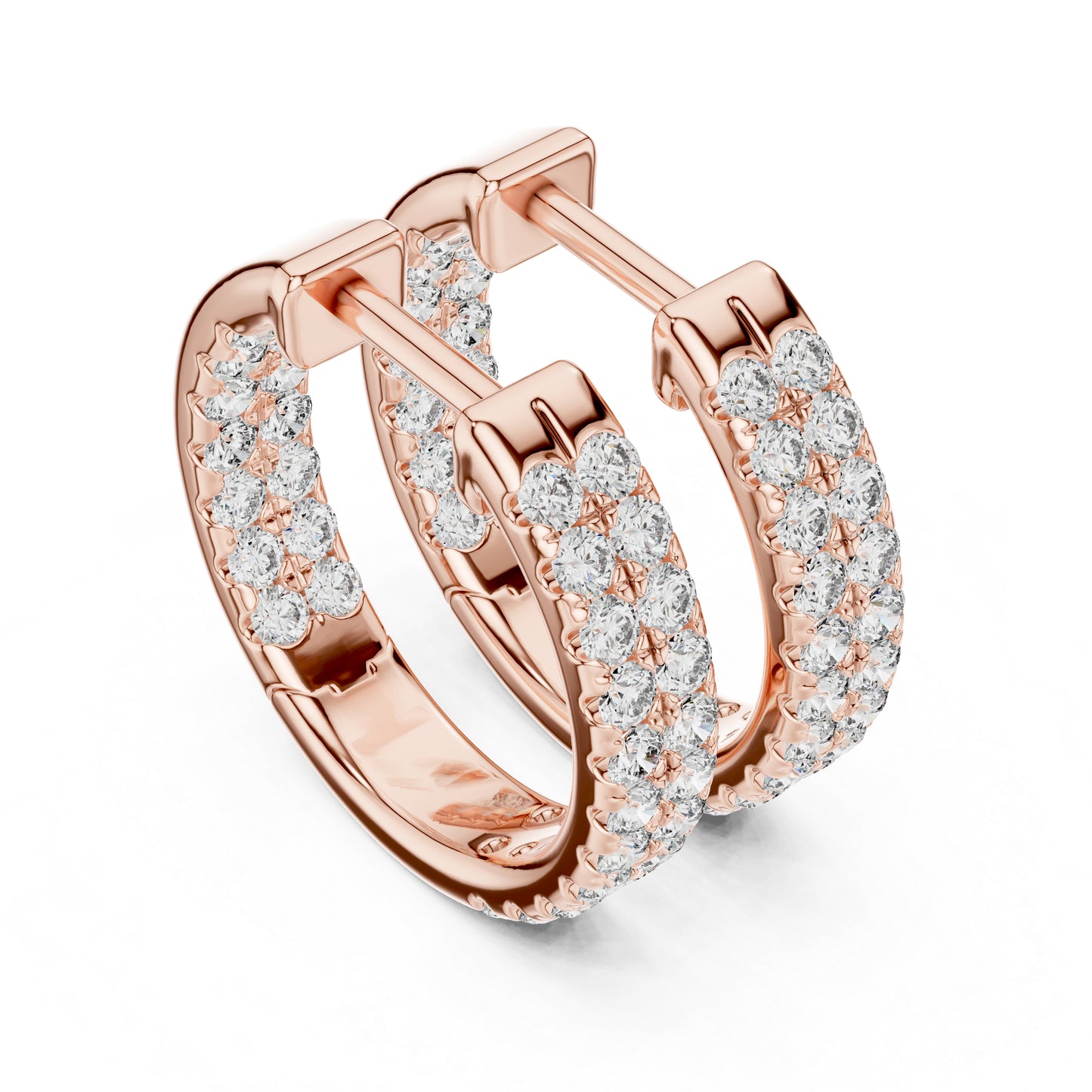 18K Yellow Gold Round Cut Diamond Drop Earrings for Women | Anniversary Gift | Pure Carat