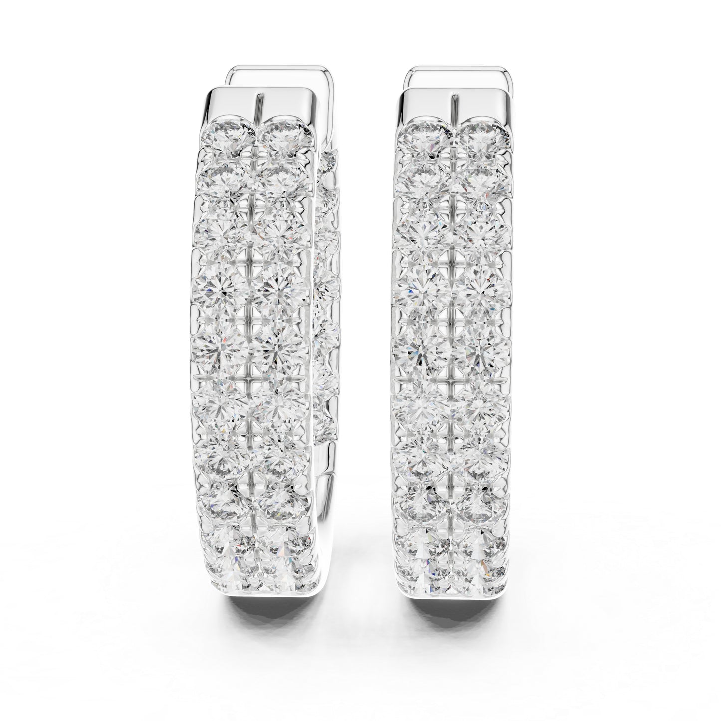 18K Yellow Gold Round Cut Diamond Drop Earrings for Women | Anniversary Gift | Pure Carat