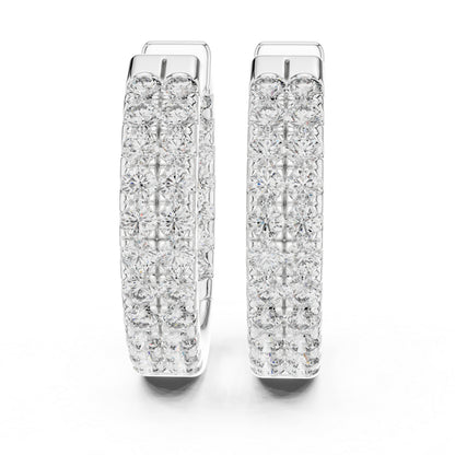 18K Yellow Gold Round Cut Diamond Drop Earrings for Women | Anniversary Gift | Pure Carat