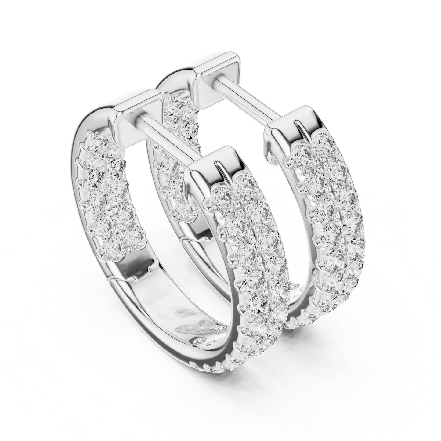 18K Yellow Gold Round Cut Diamond Drop Earrings for Women | Anniversary Gift | Pure Carat