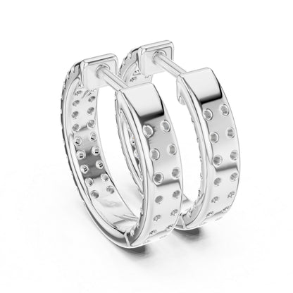 18K Yellow Gold Round Cut Diamond Drop Earrings for Women | Anniversary Gift | Pure Carat