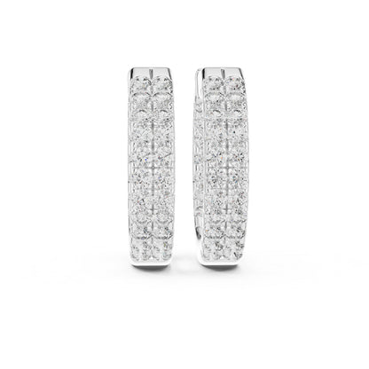 18K Yellow Gold Round Cut Diamond Drop Earrings for Women | Anniversary Gift | Pure Carat