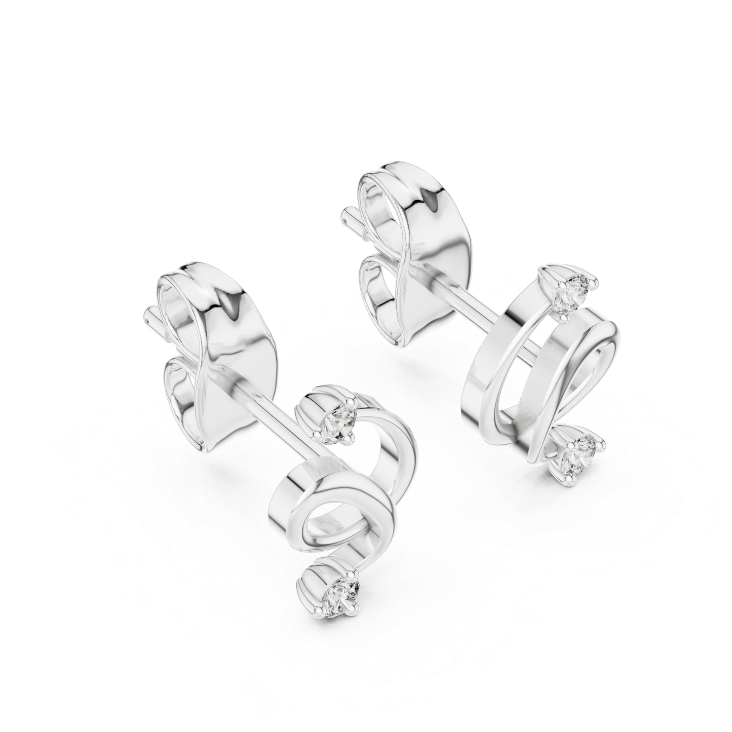 14K Yellow Gold Round Lab-Grown Diamond Earrings for Women | Office Wear | Pure Carat