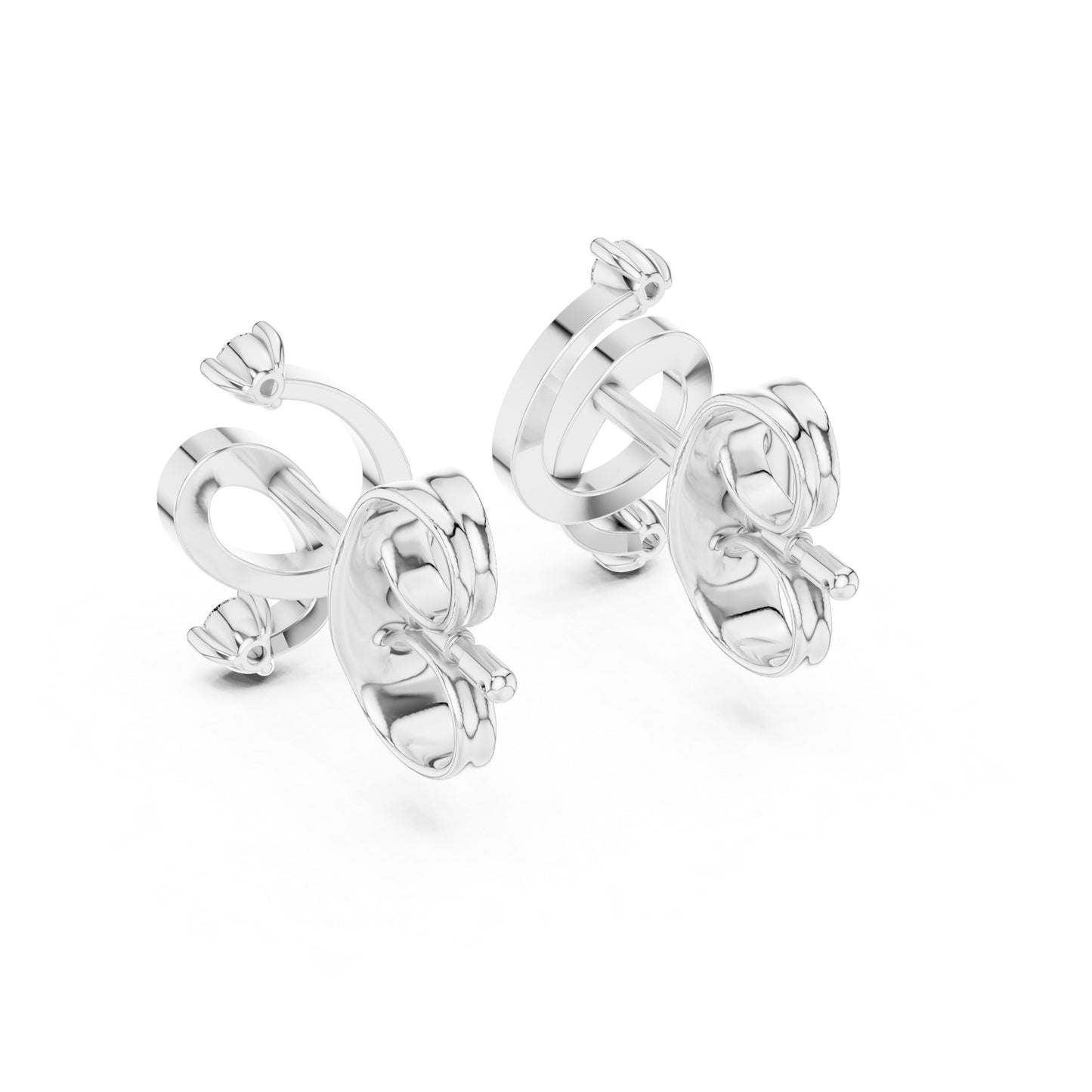 14K Yellow Gold Round Lab-Grown Diamond Earrings for Women | Office Wear | Pure Carat