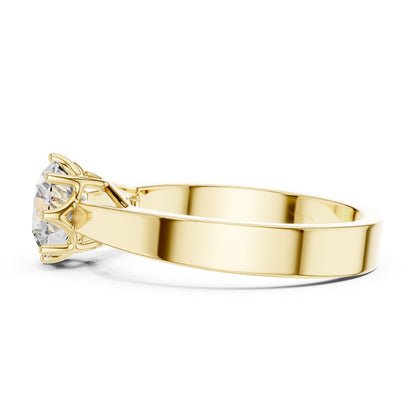 14K Rose Gold Round Lab-Grown Diamond Ring for Women | PureCarat