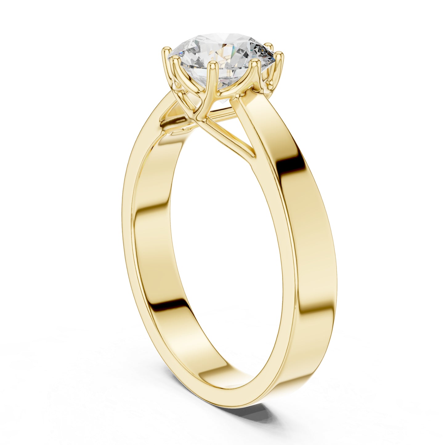 14K Rose Gold Round Lab-Grown Diamond Ring for Women | PureCarat
