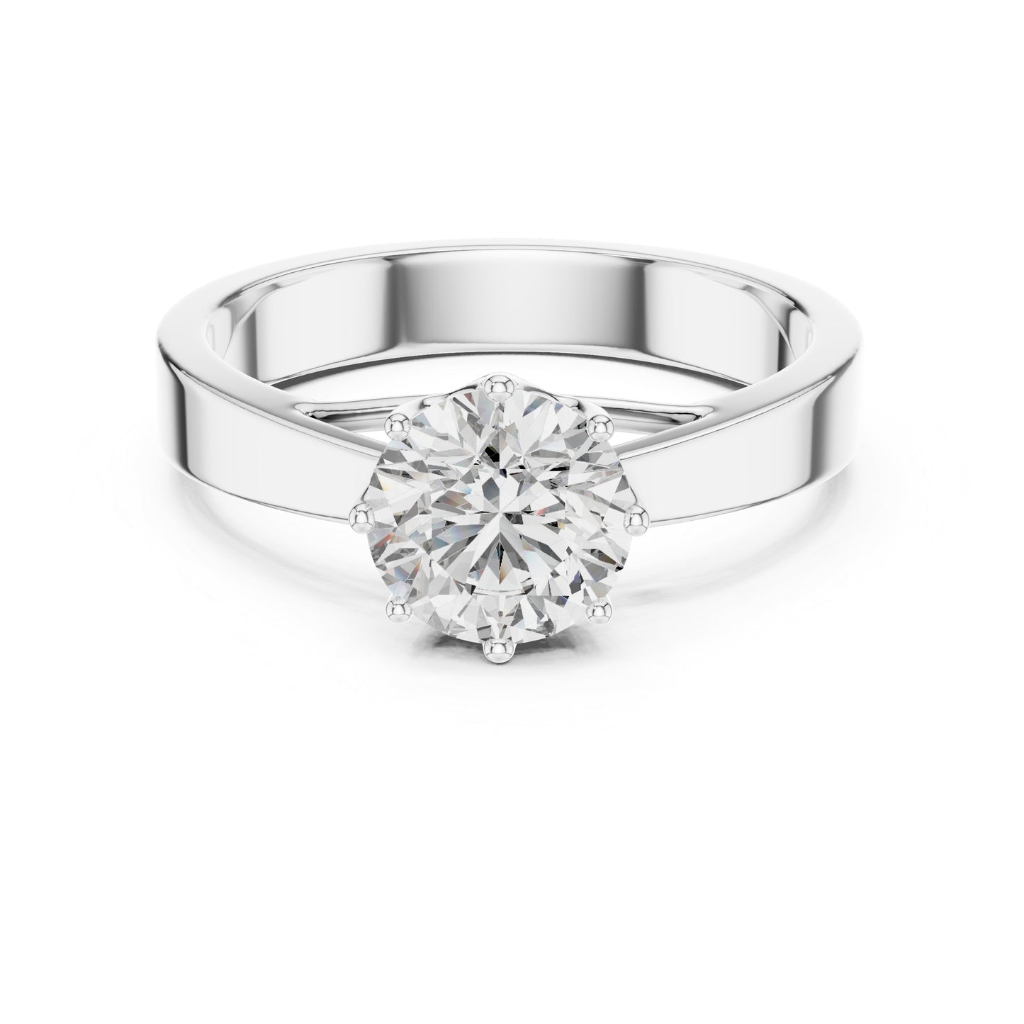 14K Rose Gold Round Lab-Grown Diamond Ring for Women | PureCarat