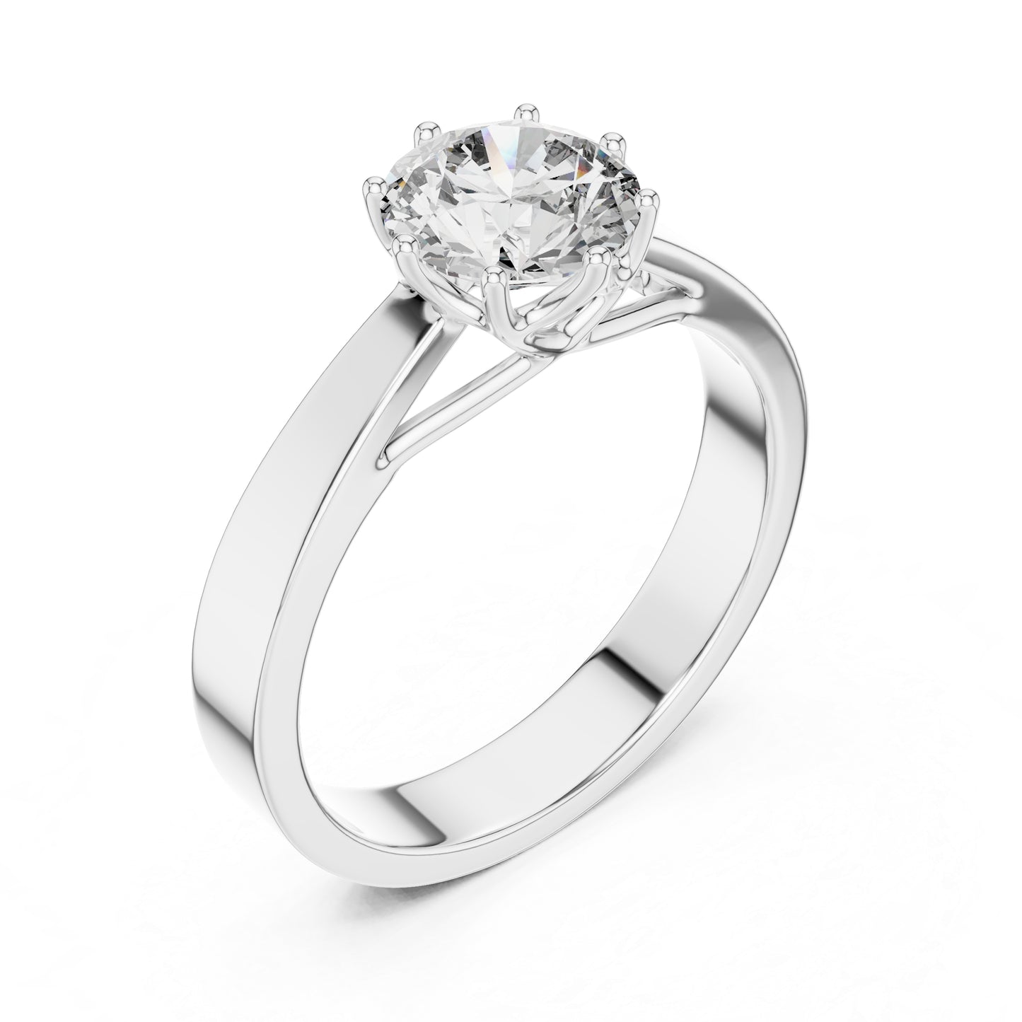 14K Rose Gold Round Lab-Grown Diamond Ring for Women | PureCarat