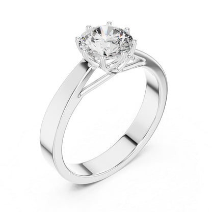 14K Rose Gold Round Lab-Grown Diamond Ring for Women | PureCarat