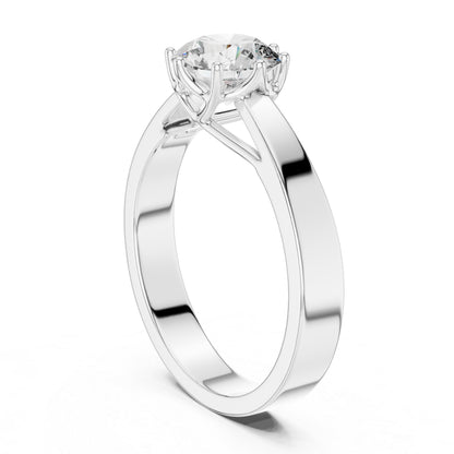 14K Rose Gold Round Lab-Grown Diamond Ring for Women | PureCarat