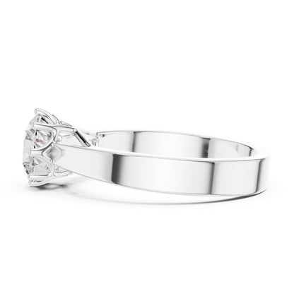 14K Rose Gold Round Lab-Grown Diamond Ring for Women | PureCarat