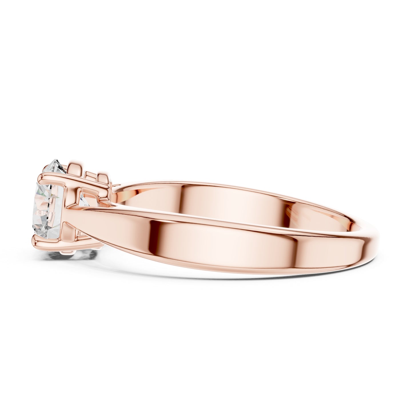 Round Lab-Grown Diamond Ring in 14K White Gold for Women | PureCarat