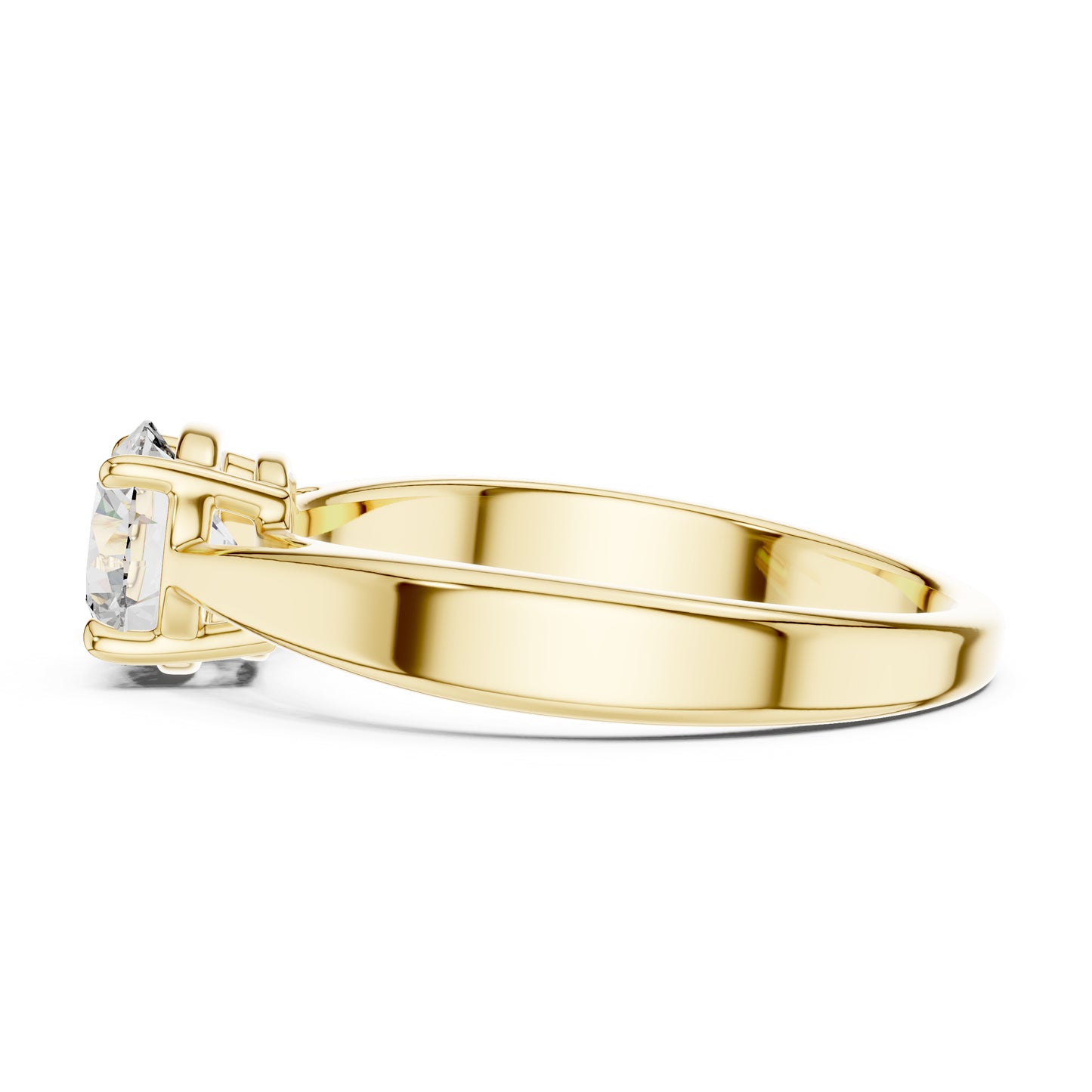 Round Lab-Grown Diamond Ring in 14K White Gold for Women | PureCarat