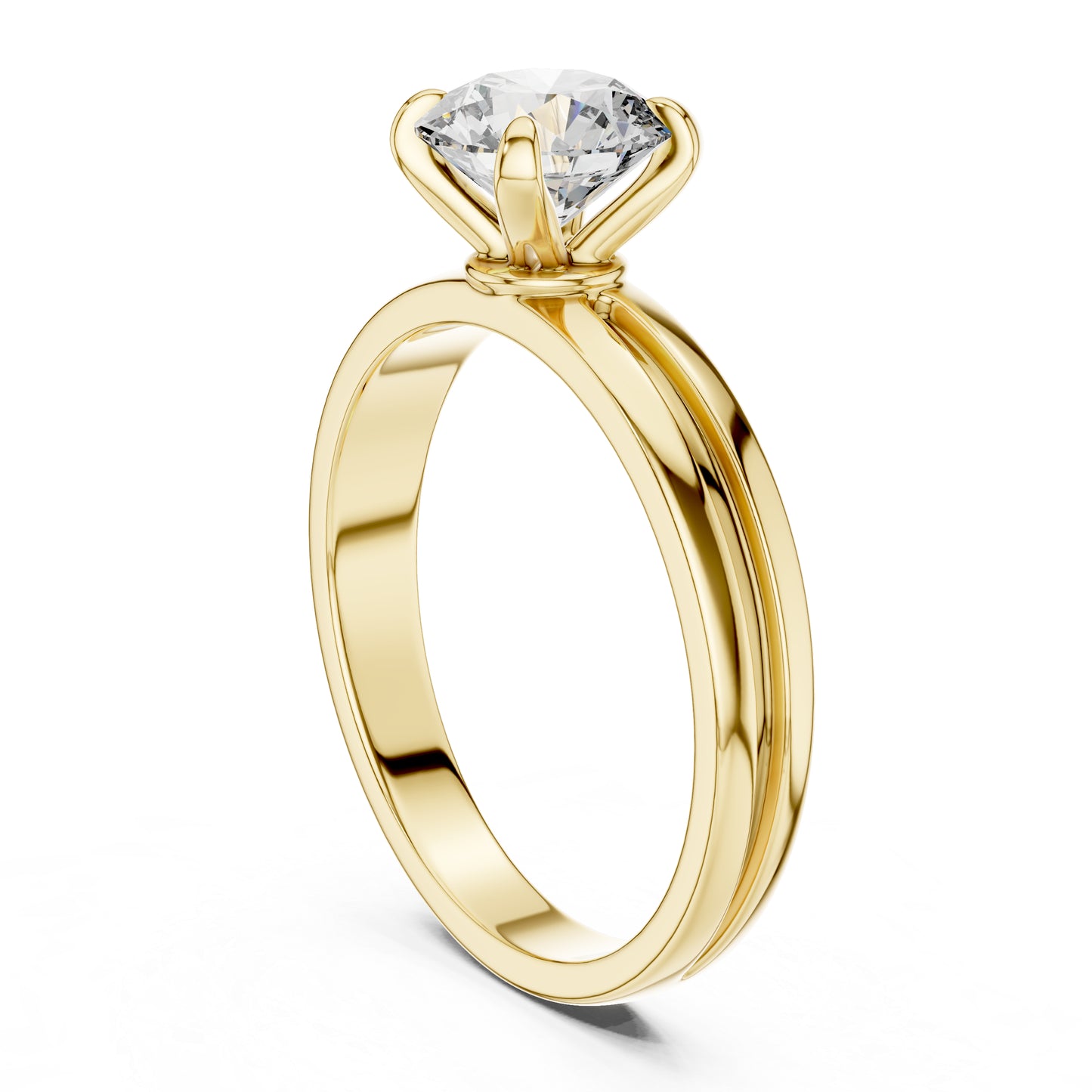 18K Rose Gold Round Lab-Grown Diamond Ring for Women | PureCarat