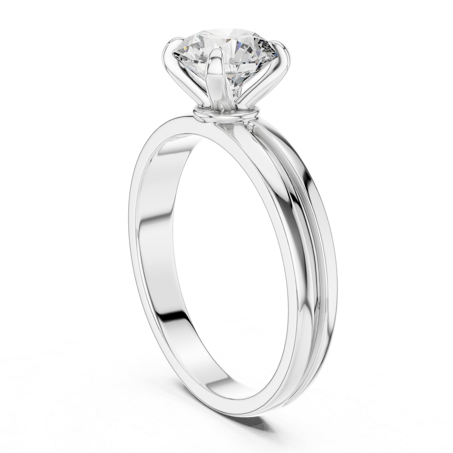 18K Rose Gold Round Lab-Grown Diamond Ring for Women | PureCarat