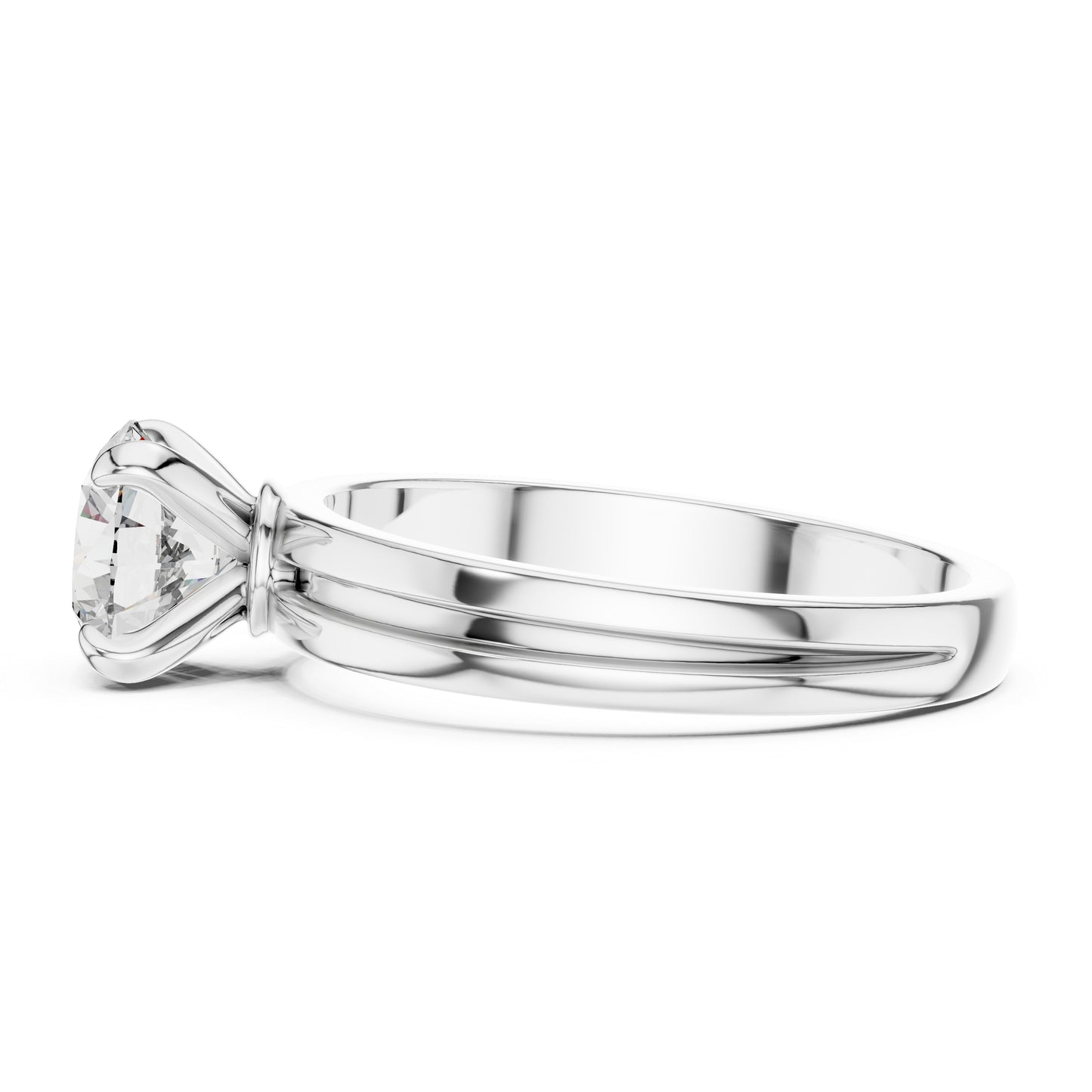 18K Rose Gold Round Lab-Grown Diamond Ring for Women | PureCarat