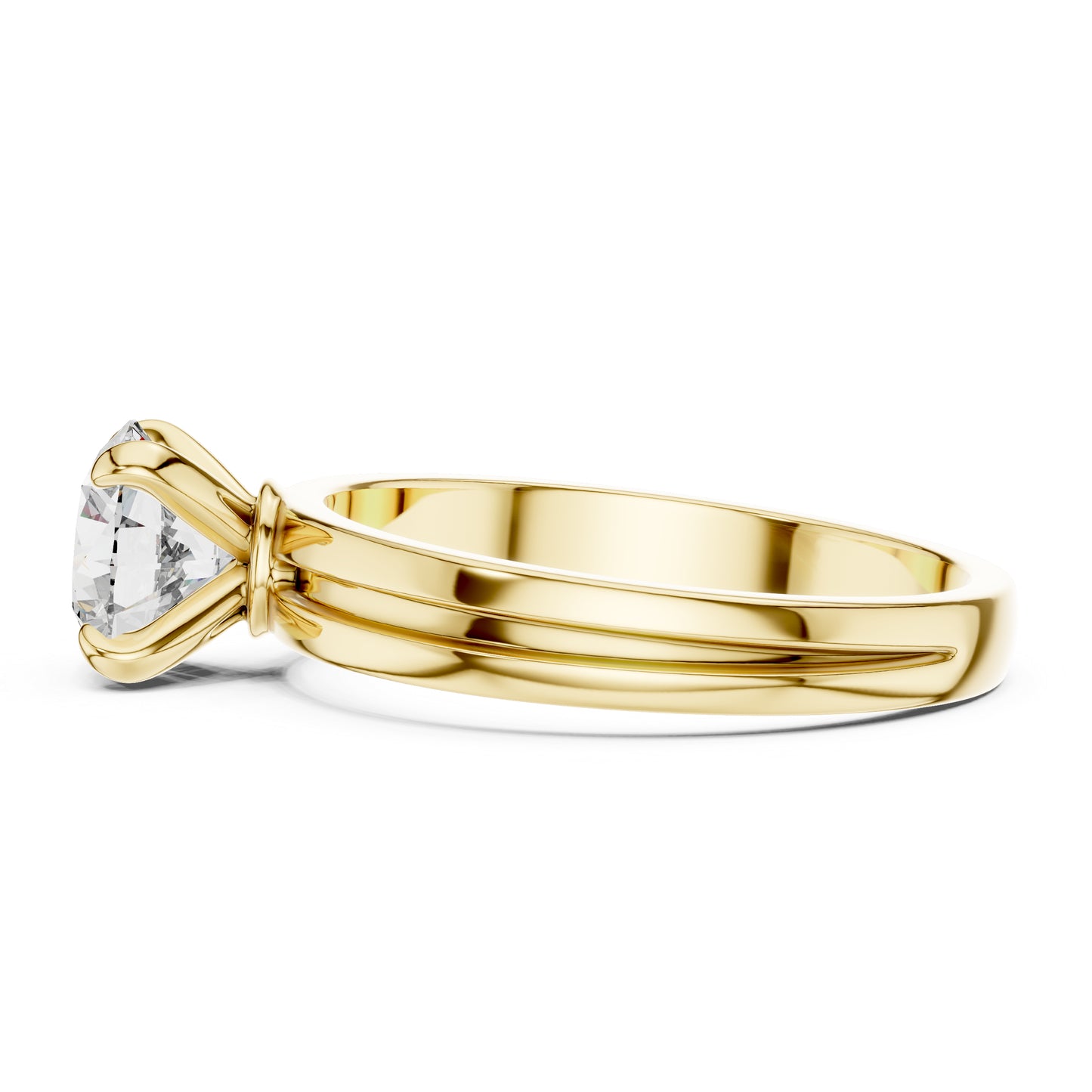 18K Rose Gold Round Lab-Grown Diamond Ring for Women | PureCarat